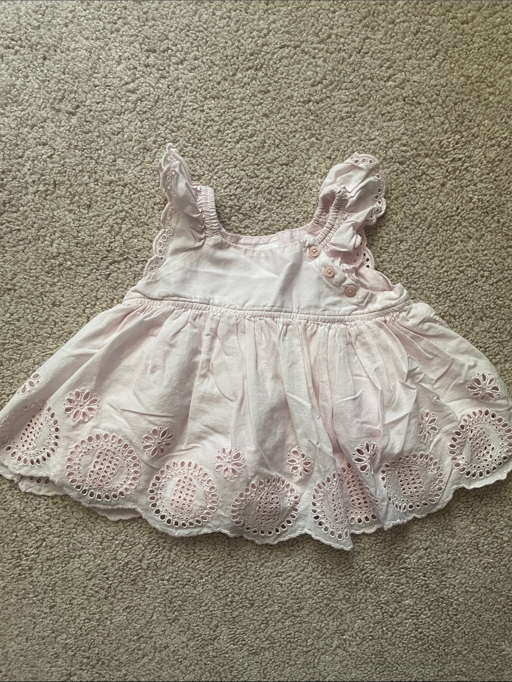GAP Light Pink Eyelet Sundress for Girls
